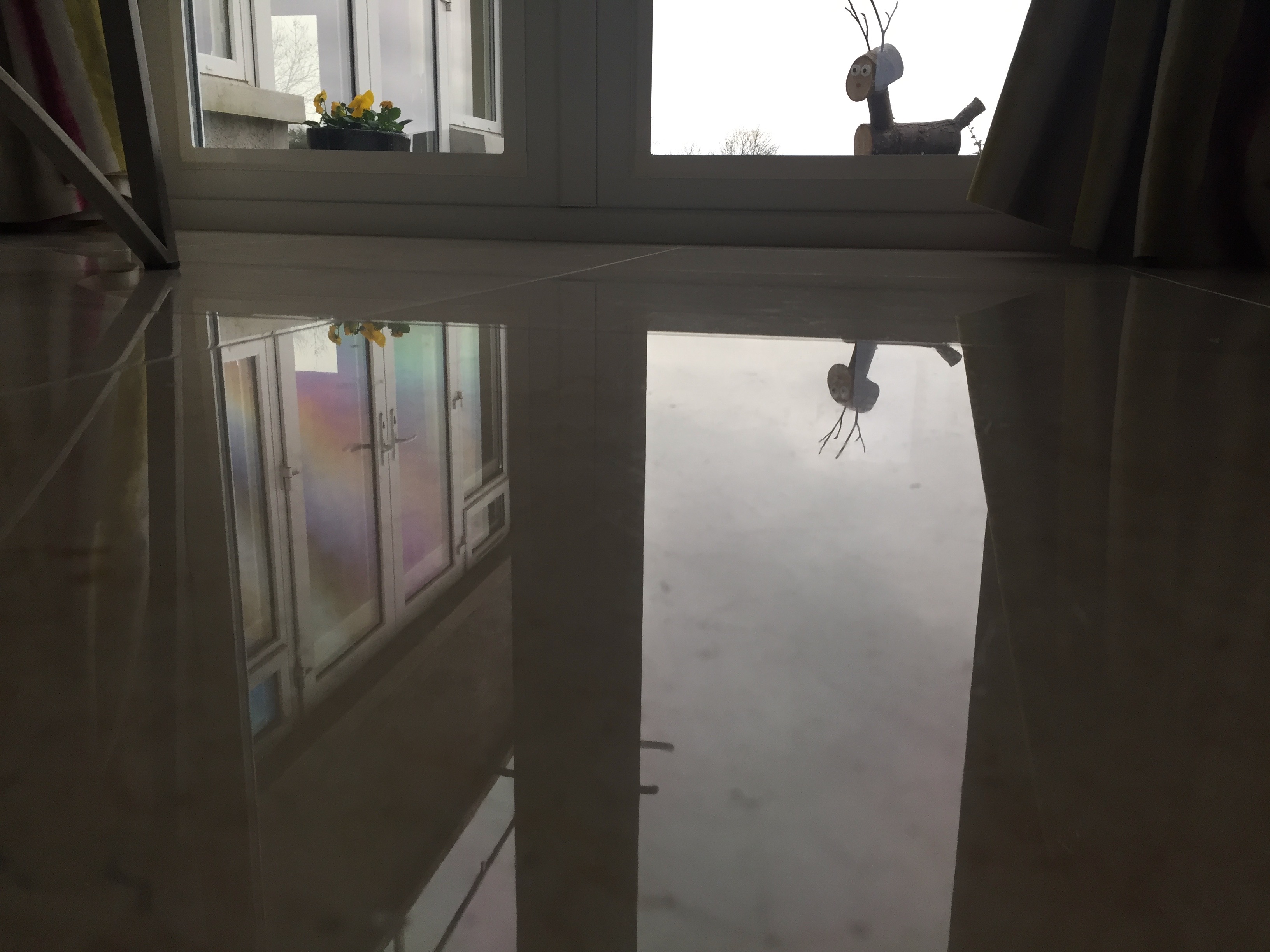 Marble floor after restoration