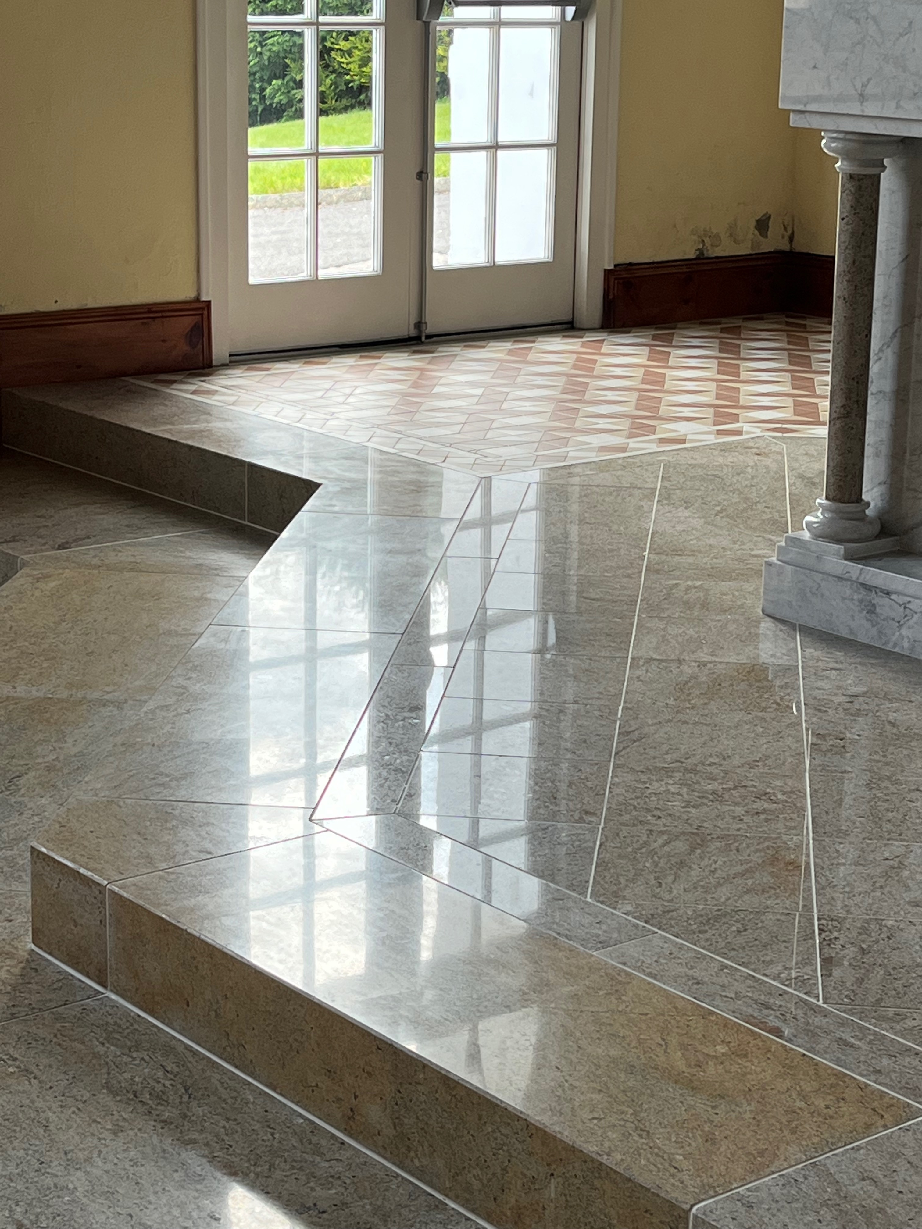 Granite altar after restoration in Letterkenny, Donegal